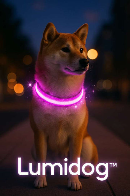Collier Lumineux pour Chien Lumidog™ – Sécurité Nocturne & Style Assuré