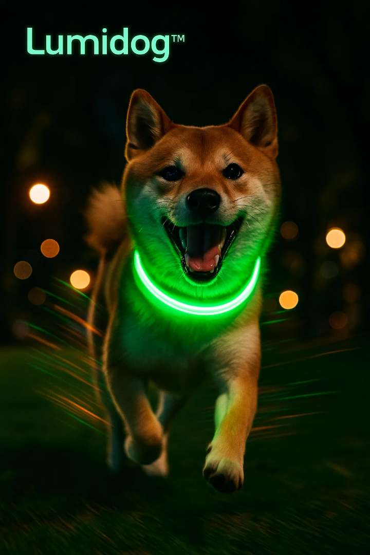 Collier Lumineux pour Chien Lumidog™ – Sécurité Nocturne & Style Assuré